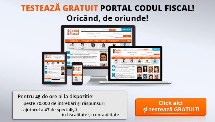 Testeaza gratuit Portalul Codul Fiscal